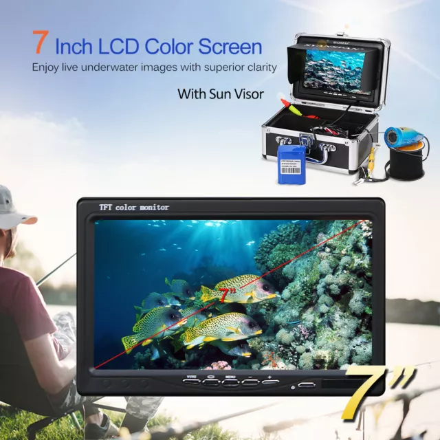 30m 1000TVL Waterproof Underwater Fishing Camera Kit Infrared Fish Finder 3