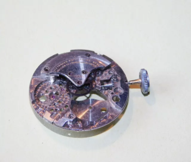 vintage ancien MECANISME WITTNAUER 15 MONTRE de poche old watch UHR swiss SUISSE 3