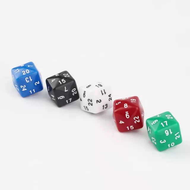 Colore casuale Dadi di gioco 24 Lati Dadi poliedrico  Gioco