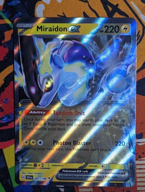 Pokemon : SV SCARLET & VIOLET MIRAIDON ex 081/198 ULTRA RARE