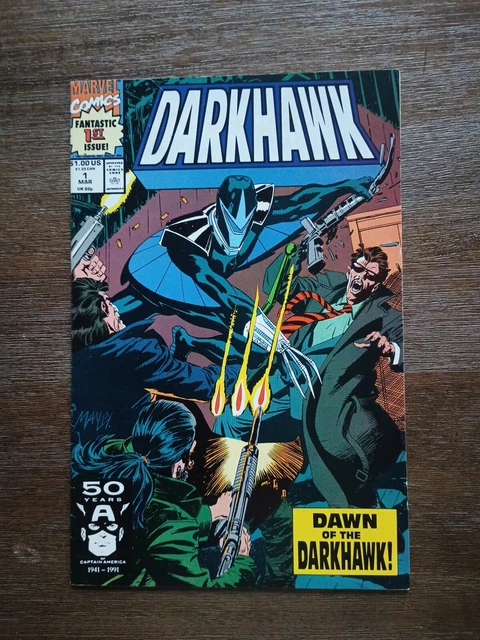 Darkhawk #1 1991 Marvel 1st App Origin Darkhawk Mike Manley Danny Fingeroth (B)