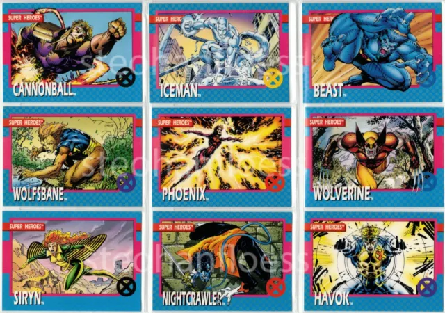 1992 Impel Marvel Series One 1 X-men You Pick Finish Your Set 1-100 Jim Lee