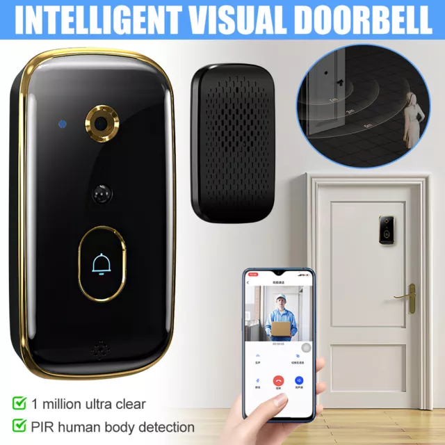 Wireless Doorbell WiFi Video Door Bell Intercom Phone Smart Security Camera AU