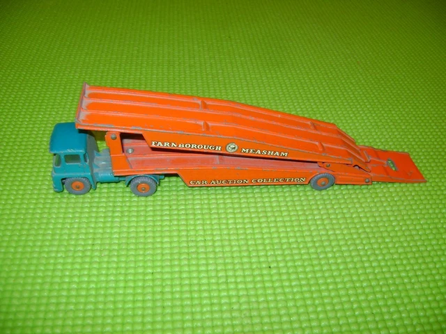 Ancien Camion Porte Voitures + Voitures Guy Warrior Major Pack 8 Matchbox Lesney Imgx1200 5066