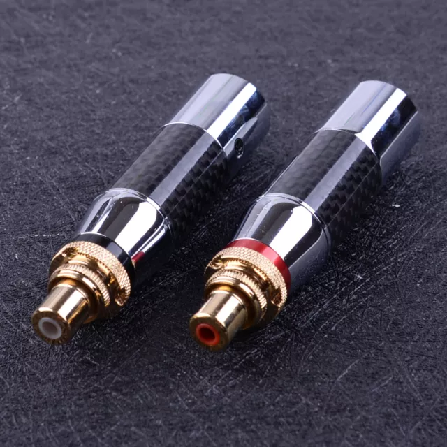 2pcs 3-Pin XLR Male to RCA Female Jack Audio Cable Microphone Mic DJ Adapter