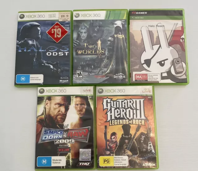 Lot of 12 ORIGINAL XBOX 360 ACTION GAMES halo 3 MW4 DISNEY+MORE