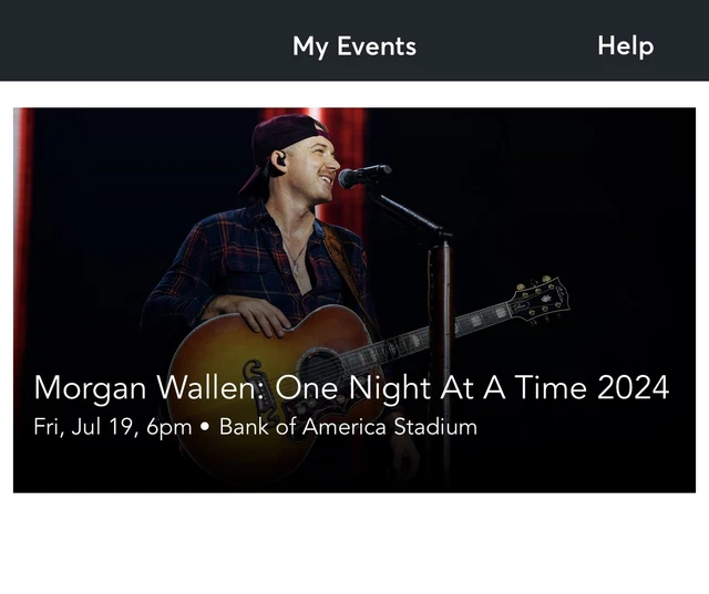 4 TICKETS Wallen Charlotte, NC 7/19/2024 Lower Level, 119 Row 5