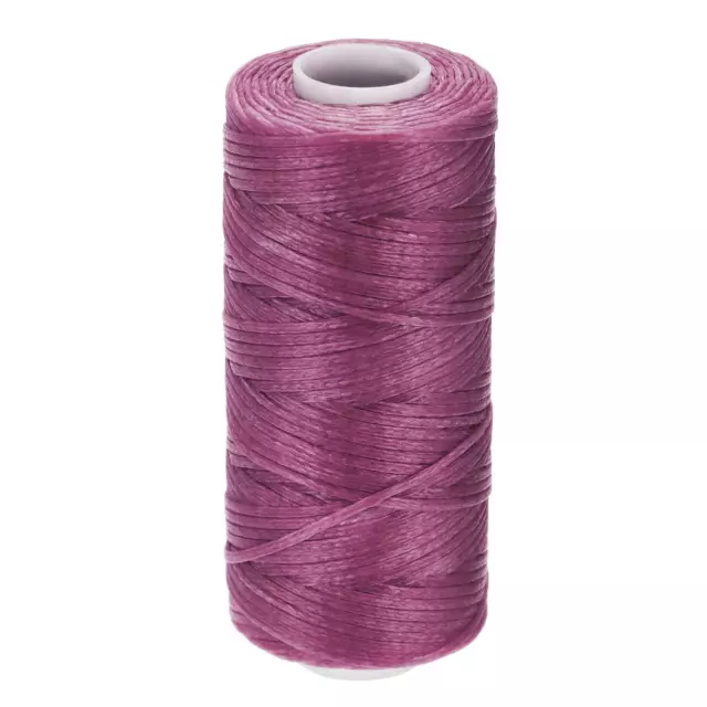 Leather Sewing Thread 55 Yards 150D/1mm Polyester Waxed Cord (Purple)