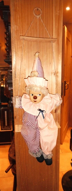 Clown 60cm sur balançoire - Décoration
