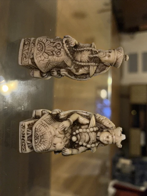 VINTAGE CHINESE RESIN Emperor & Empress Figurines WONY Ltd Italy $16.00