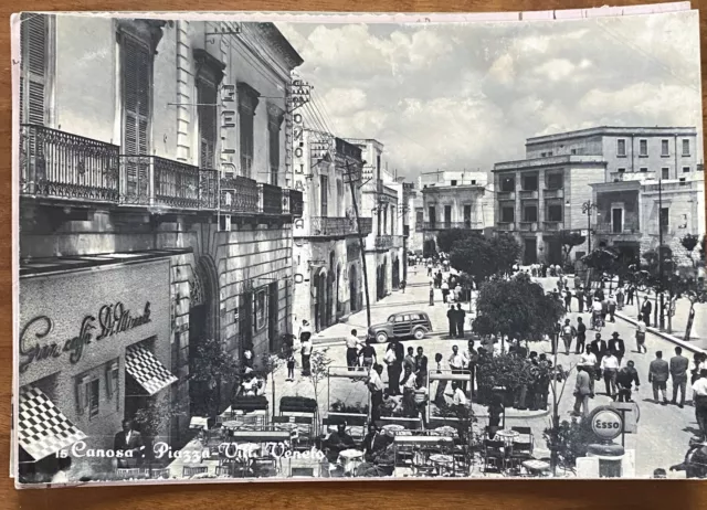 Bari-Canosa-Piazza Vittorio Veneto,fg,vg,1956,lucida b/n