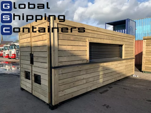 20ft x 8ft Cladded Shipping Container Shop - 3 PHASE ELECTRICS (Carlisle area)