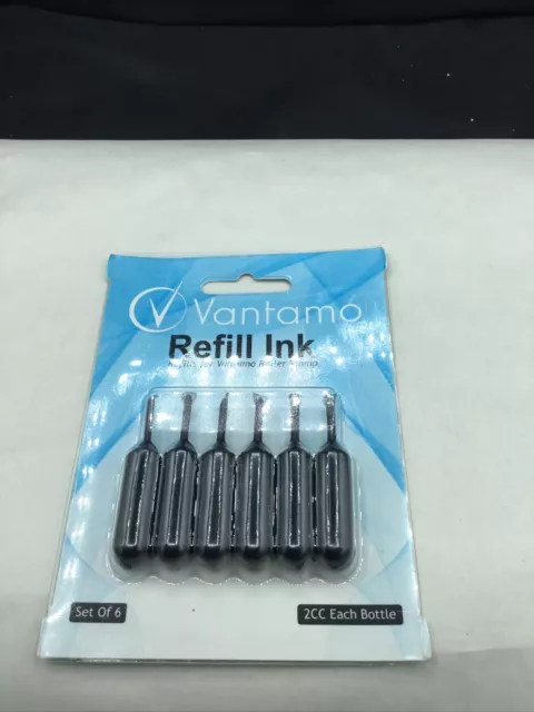 Vantamo Identity Theft Protection Roller Stamps - Refills (6 Refills, Ink Refill
