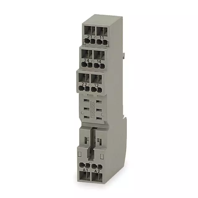 OMRON P2RF-08-S Relay Socket,Finger Safe,Square,8 Pin,5A