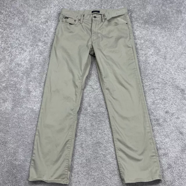 Polo Ralph Lauren Pants Mens 32/30 Chino Beige Stretch Classic Fit Flat Front