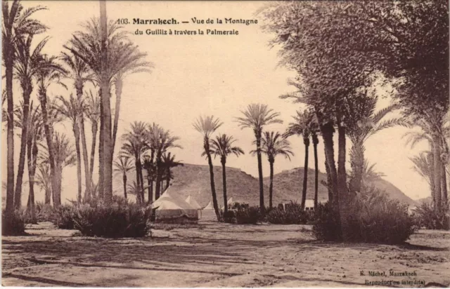 CPA AK Marrakech - Marrakesh - Vue de la Montagne de Guilliz MAROC (1082833)