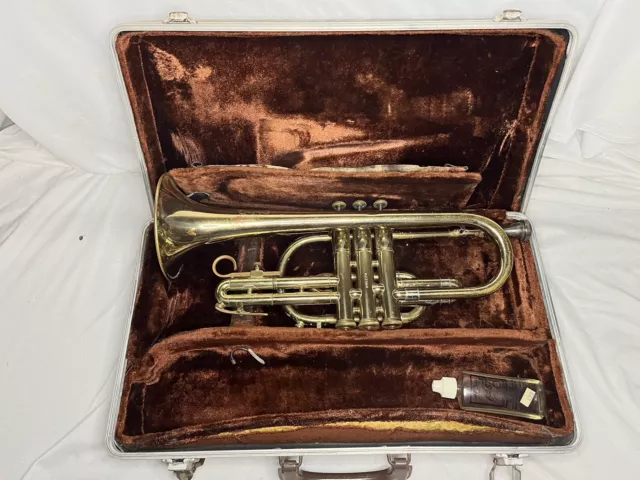 Vintage Olds Ambassador Fullerton California Brass Trumpet With Hard Case