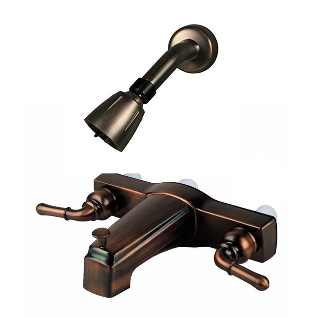 RV / MOBILE Home 8" Tub Shower Faucet & Shower Head, Oil Rubbed Bronze