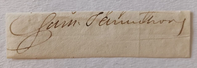 SAMUEL T. ARMSTRONG (1784-1850) Acting Governor MA/Boston Mayor+ CUT SIGNATURE!