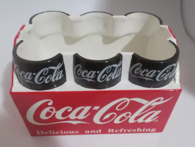 Coca-Cola 6 Pack CERAMIC COOKIE JAR ENESCO 1996 8.5 X 6 X 10.5 INCHES NEW IN BOX 2