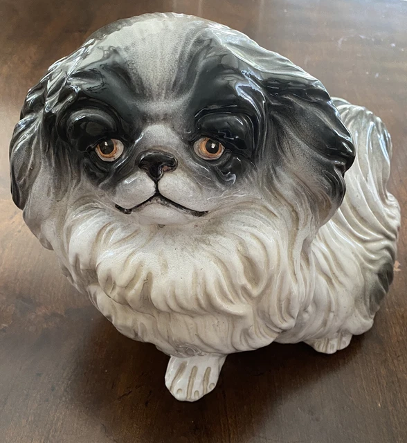 Pekingese Pekinese Dog Puppy Large Ceramic Figurine 13" 7