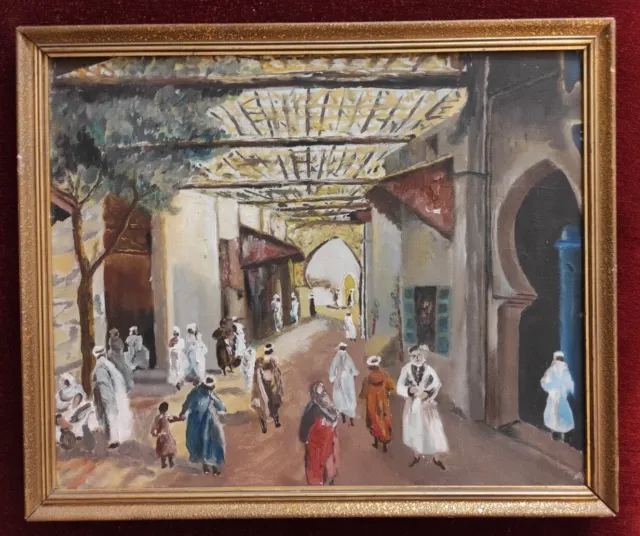 Tableau ancien Orientaliste à Identifier / Orientalisme Peintre Peinture