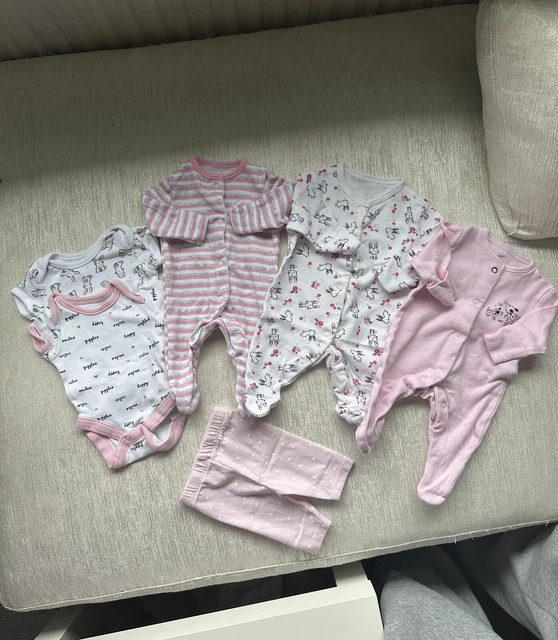 Primark newborn baby girl clothes bundle