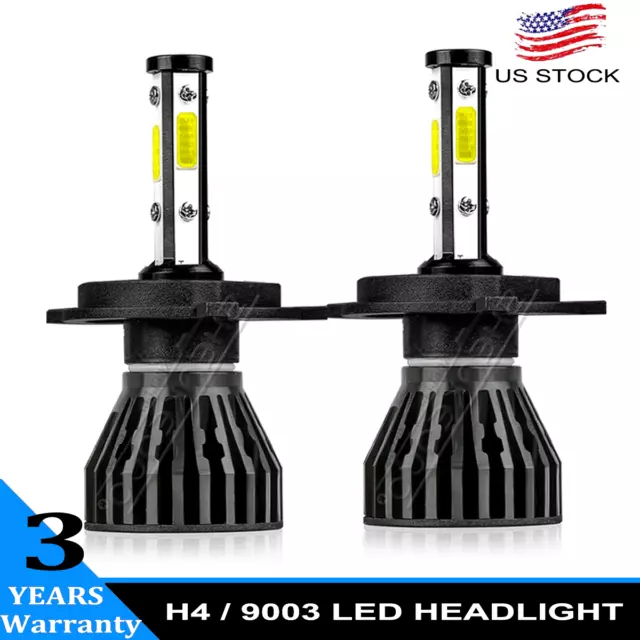 9003/H4  LED Headlight Conversion Kit High/Low Beam 6000K White Light Bulbs