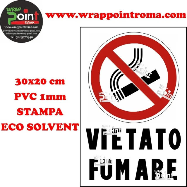10 Adesivi Vietato Fumare - Segnaletica Anti Fumo E Vapo Per Interni Ed Esterni, UV Resistente - Foto 5