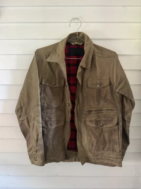 Filson Seattle West lake Tincloth ~ Lined RARE AWESOME PATINA USA XS