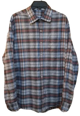 J. Hilburn IAralica Mens Button Up Long Sleeve Shirt Xl