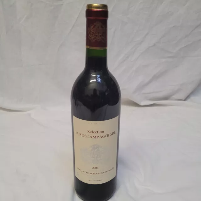 Bottiglia vino rosso EUROSTAMPAGGI 2005 BORDEAUX - 75 cl collezioni smo