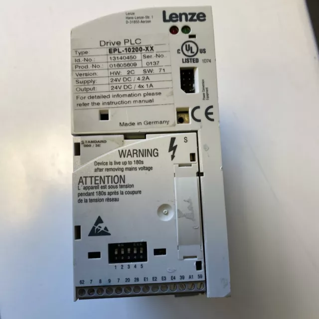 LENZE Drive Plc Type : EPL-10200-XX Extension Board 01 Type: EPZ-10201 3