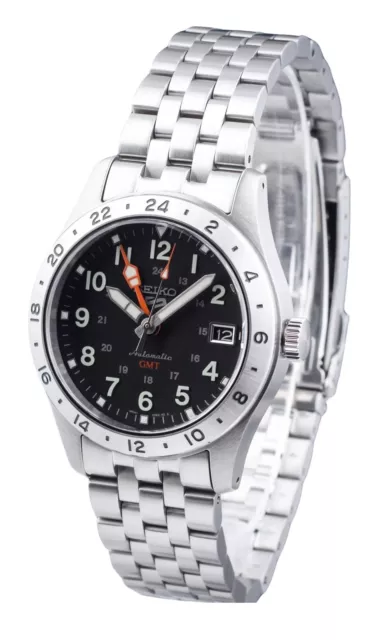 Seiko 5 Sports GMT Field Series Stainless Steel Automatic SSK023K1 Mens Watch
