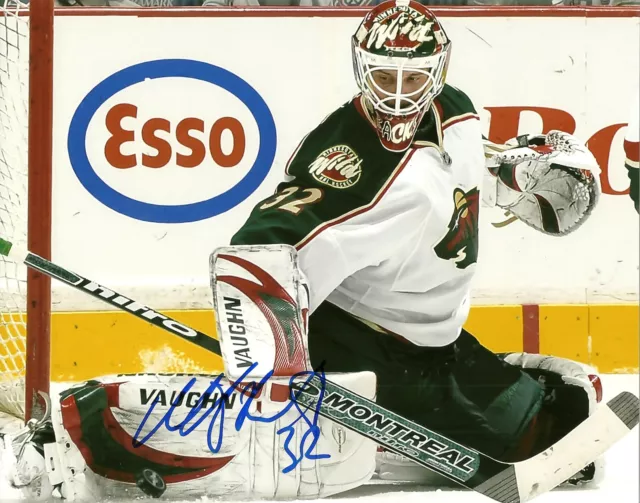 Niklas Backstrom Hand Signed 8x10 Photo Minnesota Wild NHL