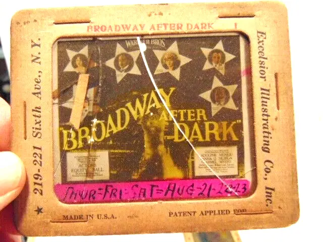 Magic Lantern movie advertising slide: Broadway After Dark