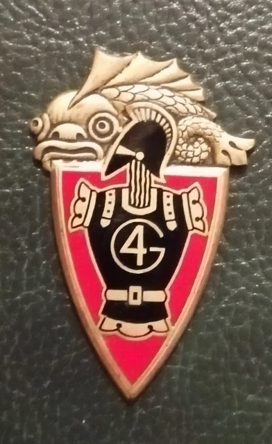 INSIGNE DU 4E bataillon du génie régiment de génie de la 27ème Division