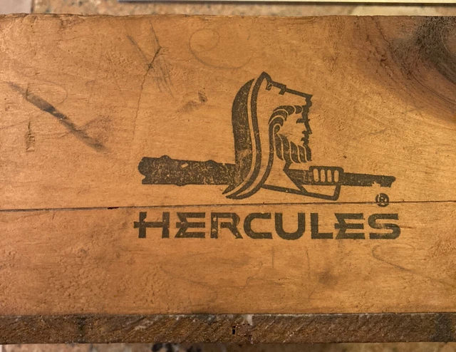 Vintage Hercules Blastings Caps Wooden Dovetail Crate 12 3/4 x 10 1/4 x 5in. 5