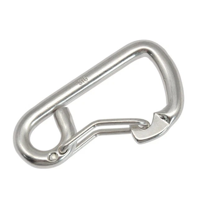 Mousquetons Acier Inox 304 - Lot De 2 Pièces 70mm (2-3/4 Pouces) Avec Ressort, Neuf Par Uxcell