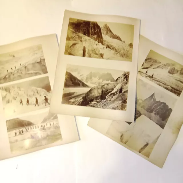 Glacier 1870 La Mer de Glace 11 Albumines Originales France Savoie Chamonix 2