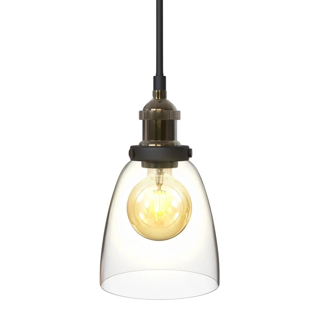 Suspension vintage lustre verre retro éclairage plafond Loft Edison cuisine E27