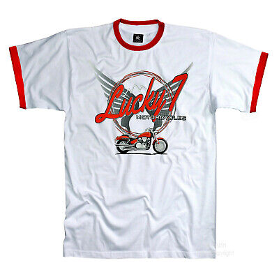 MOTO Biker T-shirt vintage American MOTO CUSTOM RIDER garage * 4038 R