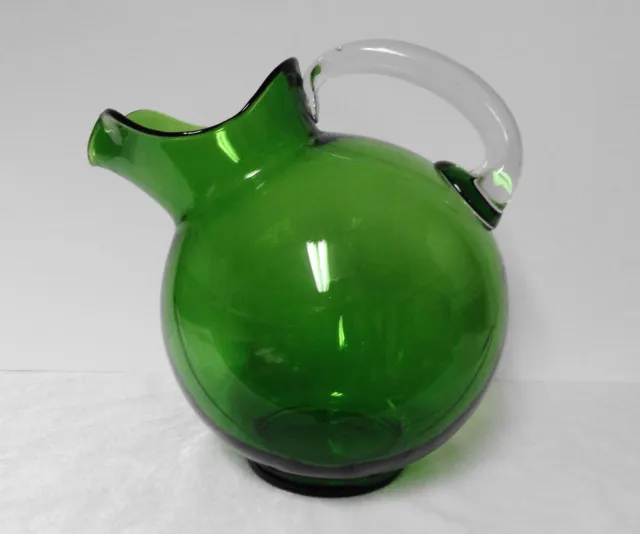 Vintage Cambridge Glass Emerald Green Large 80 oz. Ball Jug / Pitcher