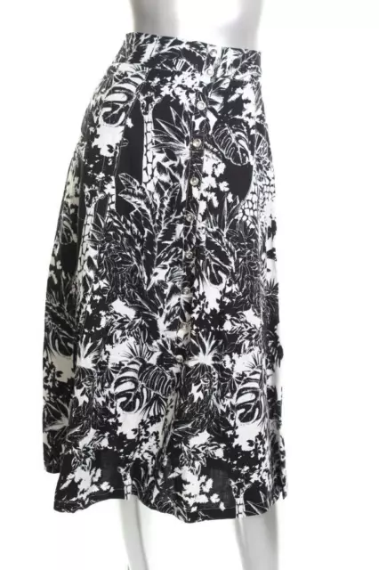 New Women's Olivia Grace elements A-Line Skirt BlackWhite Jungle 4