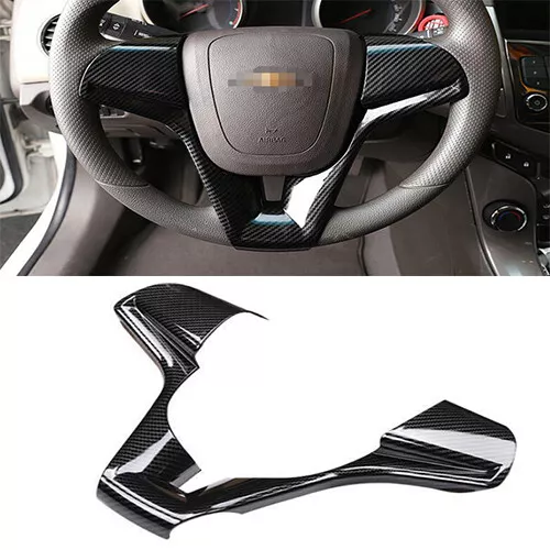 1PCS Carbon Fiber Interior Steering Wheel For Chevrolet Cruze 2010-2016