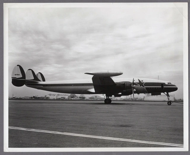 Lockheed Super Zip LOCKHEED SUPER CONSTELLATION Large Vintage Original Manufacturers Photo ...