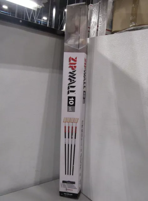 ZipWall ZP4 10 Ft Poles 4-Pole Dust Barrier Wall Kits