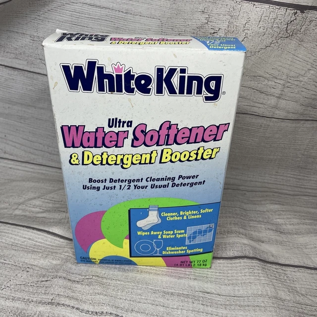 WHITE KING ULTRA Water Softener & Detergent Booster Powder 77oz NEW