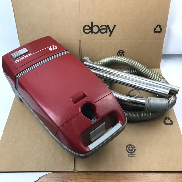 VINTAGE KENMORE 116 PowerMate 4.0 Canister Vacuum Cleaner Red Working