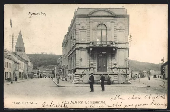 CPA Pepinster, Maison Communale 1905